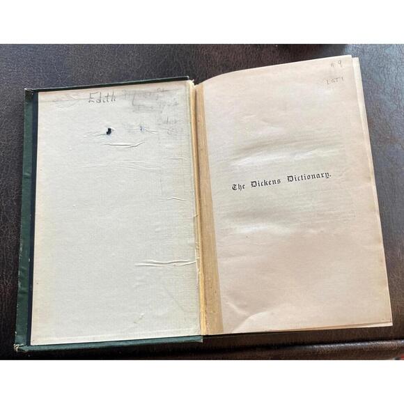 1879 Gilbert A. Pierce DICKENS DICTIONARY 1st Edition Printing Antique Book - Picture 4 of 4